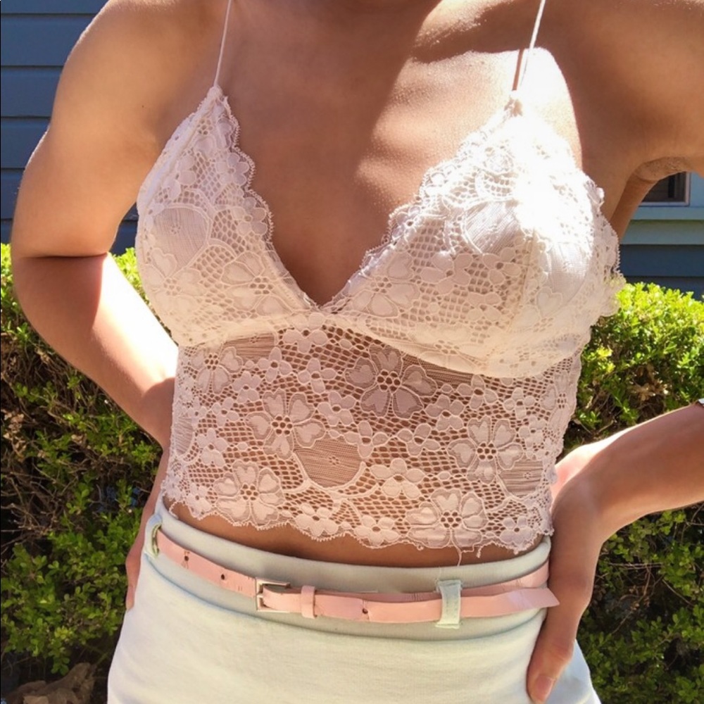 White lace top